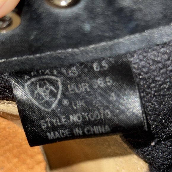 ARIAT Women's Competitor Lace Up Barn Boots Leather Paddock Heritage Bla… - Picture 10 of 10